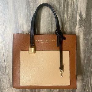 Marc Jacobs Grind - Brown Colorblock Tote